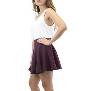 Lush brand Burgundy pleated skirt
